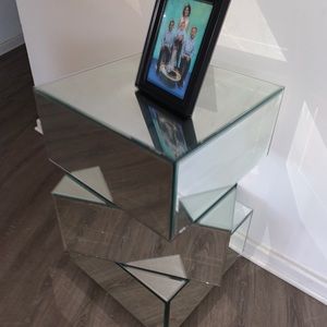 Three price glass table